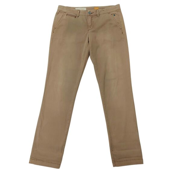 Anthropologie Pants - Pilcro by Anthropologie Hyphen Pants Womens 27 Tan Straight Leg Stretch Casual